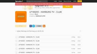 
                            7. LP RADIO - HAMBURG TV - CLUB - spreaker.com