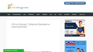 
                            3. LPU e-Connect : Distance Education e-Learning Portal