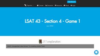 
                            4. LSAT 43 - Section 4 - Game 1 - 7Sage lsat