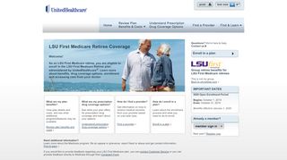 
                            8. LSU First Retirees – Home - UnitedHealthcare Group Retiree