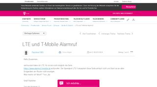 
                            6. LTE und T-Mobile Alarmruf | Telekom hilft Community
