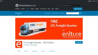 
                            8. LTL Freight Quotes – YRC Edition – WordPress plugin | WordPress.org