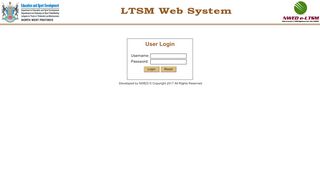 
                            8. LTSM Web System :. Login Page - NWPG
