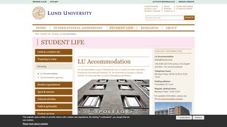 
                            4. LU Accommodation | Lund University