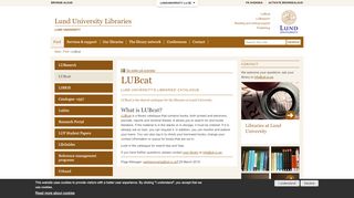 
                            4. LUBcat | Lund University Libraries