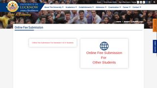 
                            7. Lucknow University / Student / Student Login