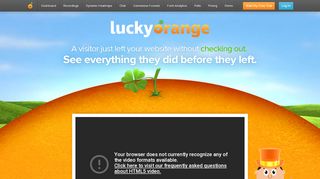 
                            4. Lucky Orange: Dynamic Heatmaps, Visitor Recordings, Live ...