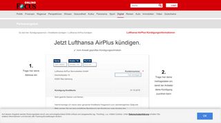 
                            9. Lufthansa AirPlus kündigen - so schnell geht's | …