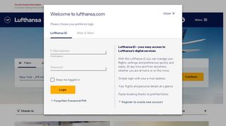 
                            1. Lufthansa - Book your flight tickets online and fly worldwide