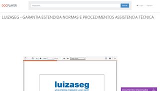 
                            5. LUIZASEG - GARANTIA ESTENDIDA NORMAS E PROCEDIMENTOS ...