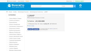 
                            6. LUMAP - CURITIBA PR - buscazip.com.br