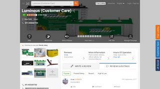 
                            4. Luminous (Customer Care) in New Delhi, Delhi - Justdial