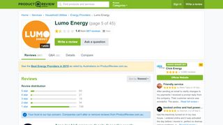 
                            9. Lumo Energy Reviews (page 5) - ProductReview.com.au