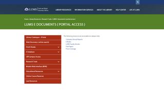 
                            8. LUMS E documents ( portal access ) | Library