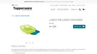 
                            7. Lunch-It Large Container - tupperware.com