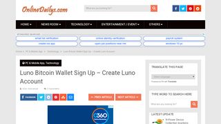 
                            3. Luno Bitcoin Wallet Sign Up - onlinedailys.com