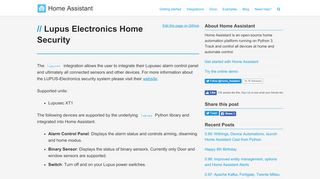 
                            2. Lupus Electronics Home Security - Home Assistant