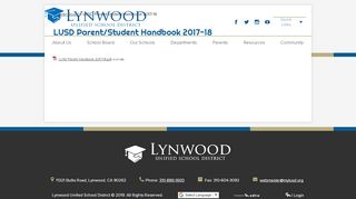 
                            6. LUSD Parent/Student Handbook 2017-18 - Lynwood Unified School ...