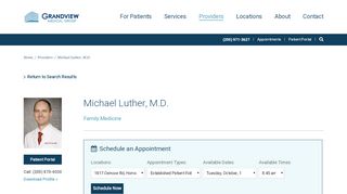 
                            3. Luther, Michael, M.D. | Doctors and Providers | Grandview Medical ...