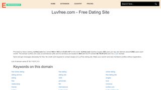 
                            1. Luvfree.com - Free Dating Site