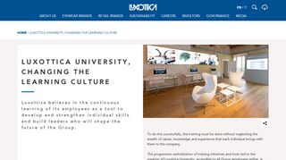 
                            8. LUXOTTICA UNIVERSITY, CHANGING THE LEARNING CULTURE ...