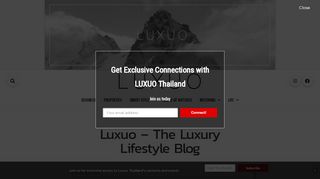 
                            2. Luxuo - Luxury Lifestyle Portal - LUXUO Thailand