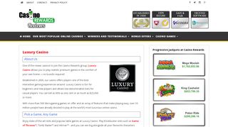 
                            8. Luxury Casino | $1000 Bonus | Casino Rewards
