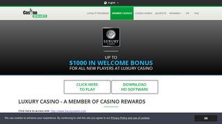 
                            5. Luxury Casino - Casino Rewards Member Casino