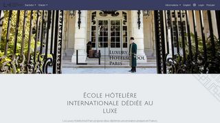 
                            3. Luxury Hotelschool Paris - École hôtelière dédiée au luxe