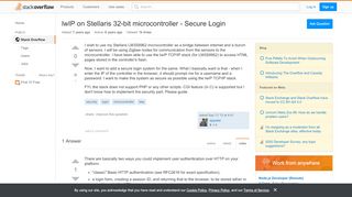 
                            8. lwIP on Stellaris 32-bit microcontroller - Secure Login