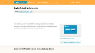 
                            8. Lwtech Instructure (Lwtech.instructure.com) - …