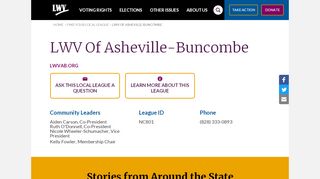 
                            4. LWV Of Asheville-Buncombe | League of Women Voters
