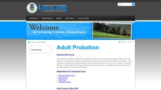 
                            2. Lycoming County > Adult Probation