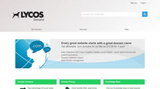 
                            3. Lycos Domains