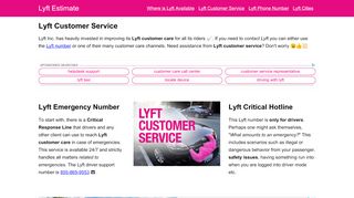 
                            5. Lyft Customer Service (Driver Help Center)