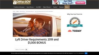 
                            5. Lyft Driver Requirements 2019 and $1,000 BONUS | OfferJOY.com