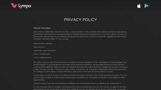 
                            6. Lympo - privacy policy
