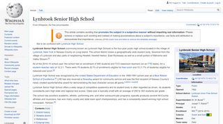 
                            6. Lynbrook Senior High School - Wikipedia