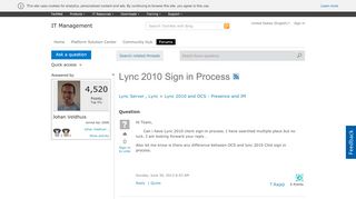 
                            5. Lync 2010 Sign in Process - …