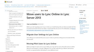 
                            9. Lync Server 2013: Move users to Lync Online | …