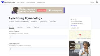 
                            9. Lynchburg Gynecology, Lynchburg, VA - Healthgrades