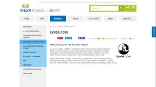 
                            3. lynda.com | Mesa Public Library