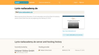 
                            8. Lynis-nailacademy.de server and hosting history