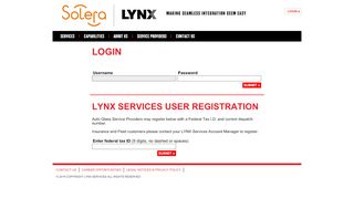 
                            8. LYNX Services | Account Login and Registration