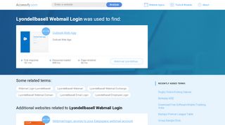 
                            7. Lyondellbasell Webmail Login at top.accessify.com