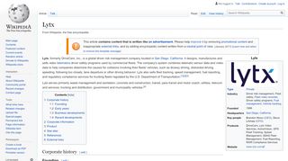 
                            9. Lytx - Wikipedia