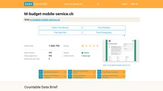 
                            9. M-budget-mobile-service.ch: M-Budget - Easy Counter