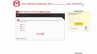 
                            2. M Prep | MCAT Question of the Day - Prep, Practice Questions ...