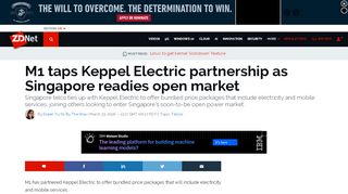 
                            9. M1 taps Keppel Electric partnership as Singapore readies open ...