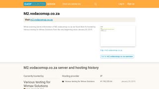 
                            5. M2.vodacomsp.co.za server and hosting history